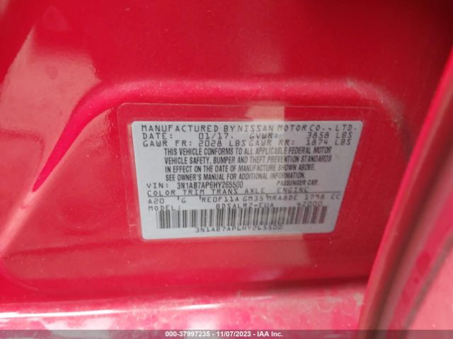 Photo 8 VIN: 3N1AB7AP6HY265500 - NISSAN SENTRA 