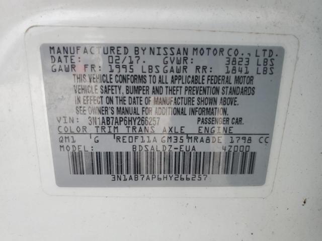 Photo 11 VIN: 3N1AB7AP6HY266257 - NISSAN SENTRA 