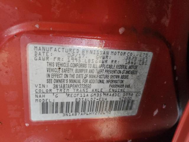 Photo 11 VIN: 3N1AB7AP6HY272690 - NISSAN SENTRA S 