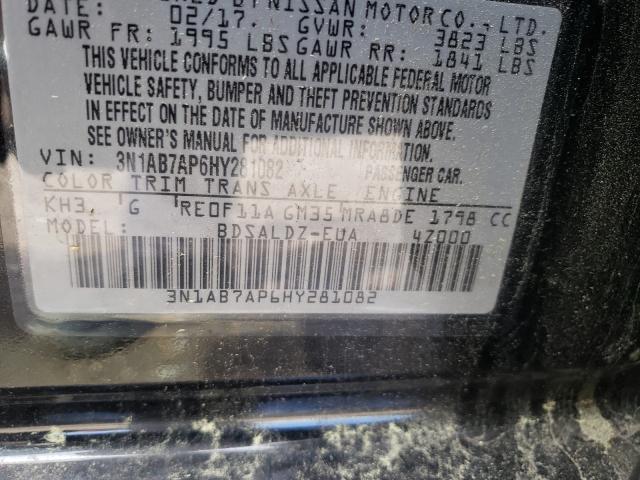 Photo 9 VIN: 3N1AB7AP6HY281082 - NISSAN SENTRA S 