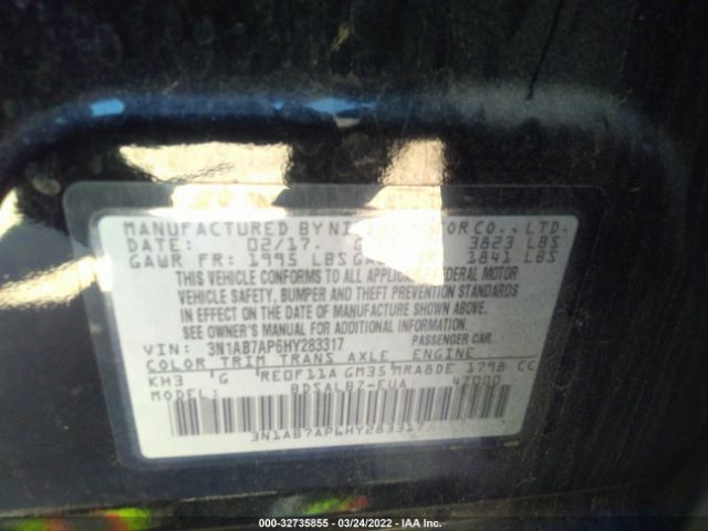 Photo 8 VIN: 3N1AB7AP6HY283317 - NISSAN SENTRA 