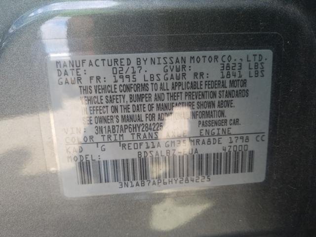 Photo 9 VIN: 3N1AB7AP6HY284225 - NISSAN SENTRA S 