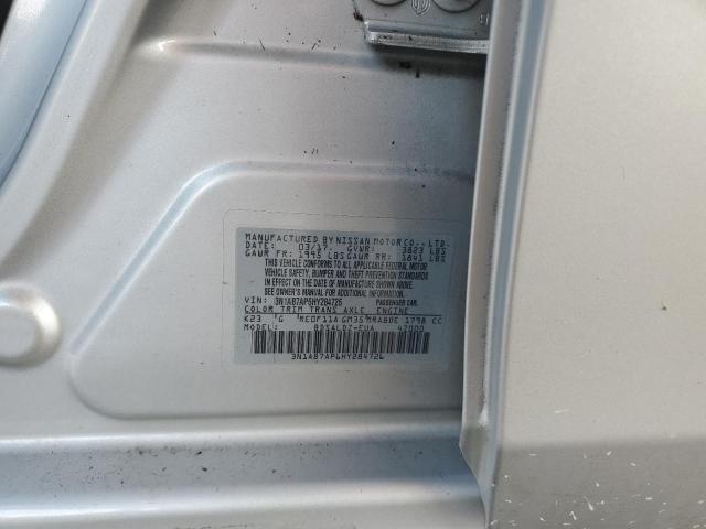 Photo 12 VIN: 3N1AB7AP6HY284726 - NISSAN SENTRA S 