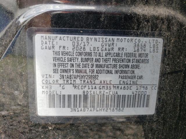 Photo 11 VIN: 3N1AB7AP6HY298982 - NISSAN SENTRA 