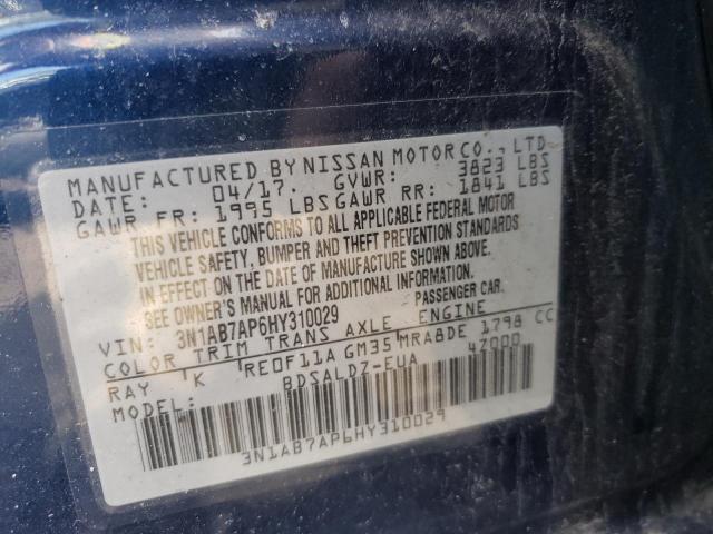 Photo 9 VIN: 3N1AB7AP6HY310029 - NISSAN SENTRA S 