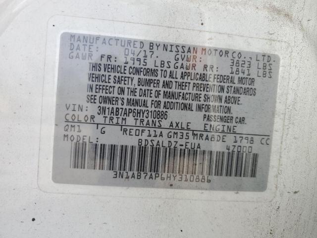 Photo 12 VIN: 3N1AB7AP6HY310886 - NISSAN SENTRA 