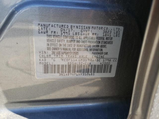 Photo 12 VIN: 3N1AB7AP6HY312685 - NISSAN SENTRA 