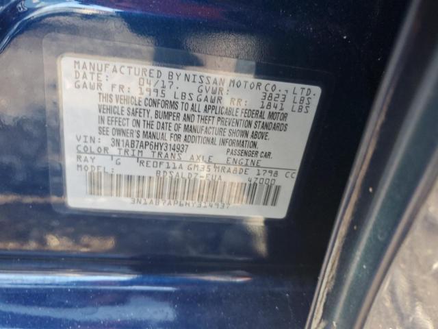 Photo 12 VIN: 3N1AB7AP6HY314937 - NISSAN SENTRA S 