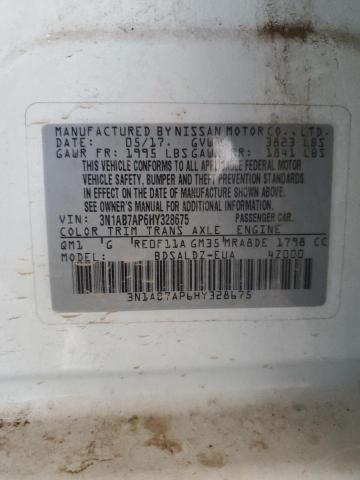 Photo 11 VIN: 3N1AB7AP6HY328675 - NISSAN SENTRA S 