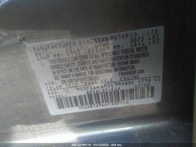 Photo 8 VIN: 3N1AB7AP6HY330541 - NISSAN SENTRA 