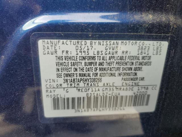 Photo 9 VIN: 3N1AB7AP6HY338266 - NISSAN SENTRA S 