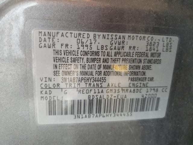 Photo 11 VIN: 3N1AB7AP6HY344455 - NISSAN SENTRA S 