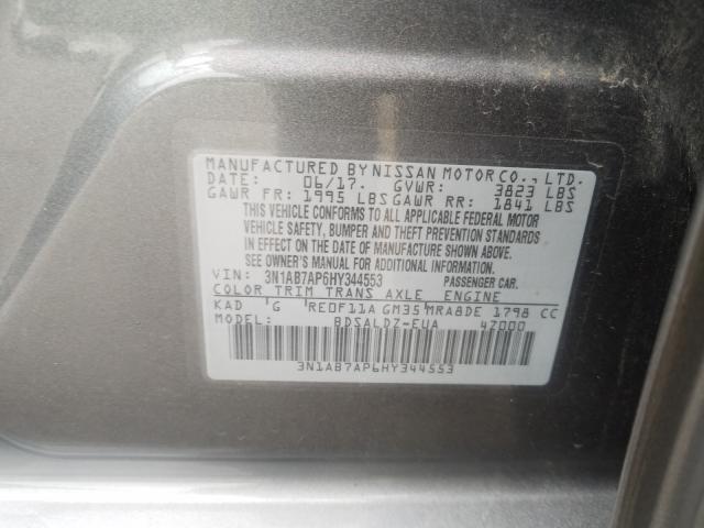 Photo 9 VIN: 3N1AB7AP6HY344553 - NISSAN SENTRA S 