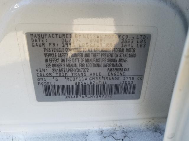 Photo 9 VIN: 3N1AB7AP6HY347372 - NISSAN SENTRA S 