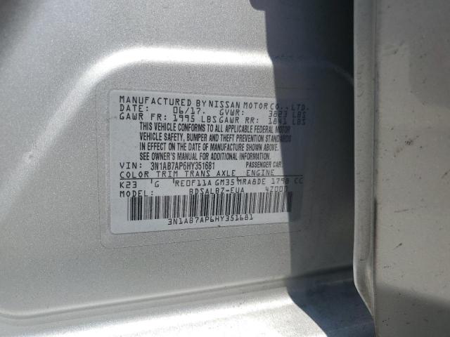 Photo 11 VIN: 3N1AB7AP6HY351681 - NISSAN SENTRA 