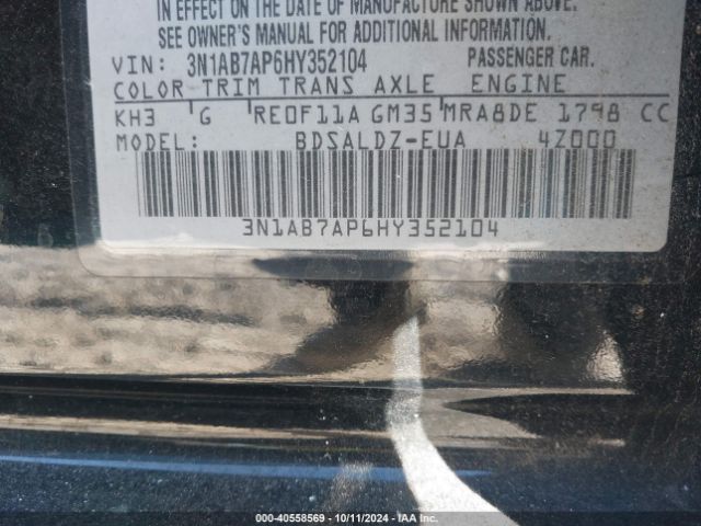 Photo 8 VIN: 3N1AB7AP6HY352104 - NISSAN SENTRA 