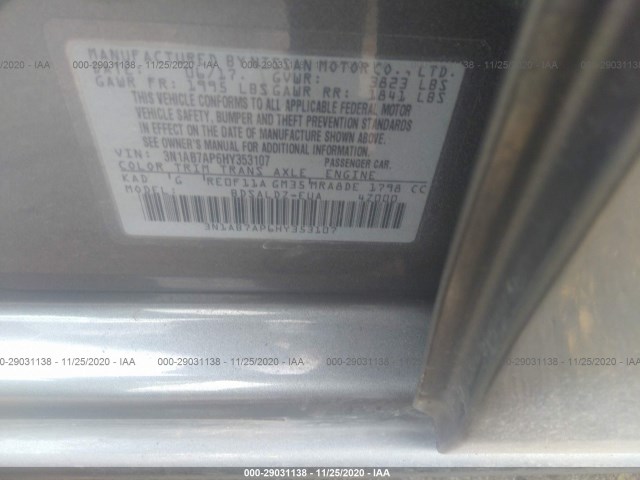 Photo 8 VIN: 3N1AB7AP6HY353107 - NISSAN SENTRA 