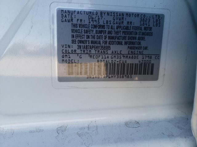 Photo 12 VIN: 3N1AB7AP6HY358985 - NISSAN SENTRA S 