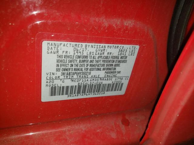 Photo 9 VIN: 3N1AB7AP6HY360218 - NISSAN SENTRA S 