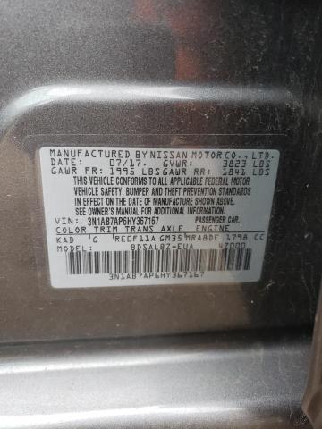 Photo 12 VIN: 3N1AB7AP6HY367167 - NISSAN SENTRA S 