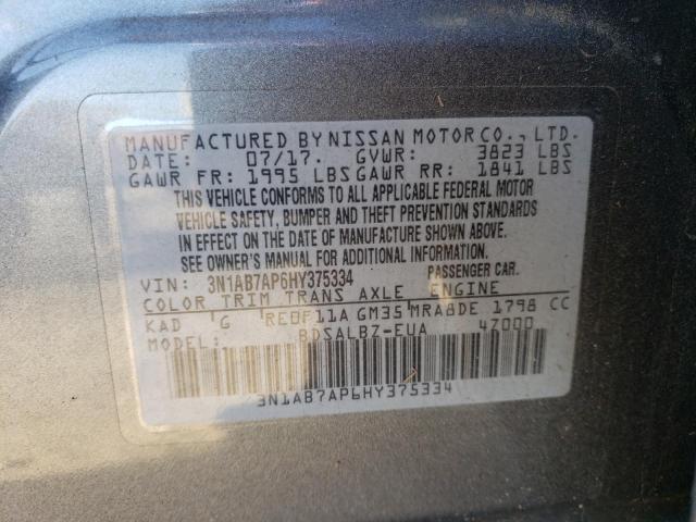 Photo 12 VIN: 3N1AB7AP6HY375334 - NISSAN SENTRA 