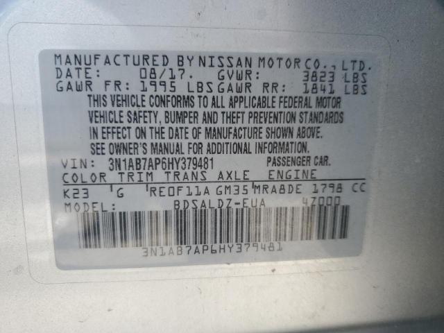 Photo 12 VIN: 3N1AB7AP6HY379481 - NISSAN SENTRA 