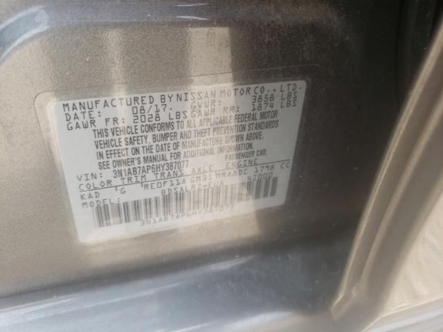 Photo 9 VIN: 3N1AB7AP6HY387077 - NISSAN SENTRA S 