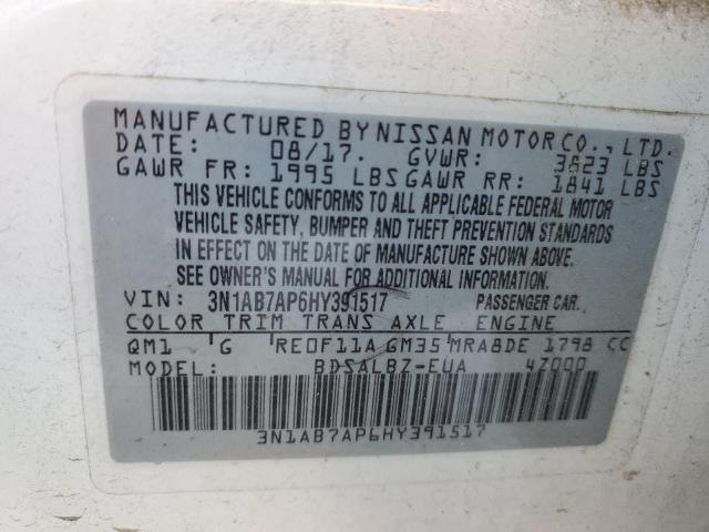 Photo 11 VIN: 3N1AB7AP6HY391517 - NISSAN SENTRA S 