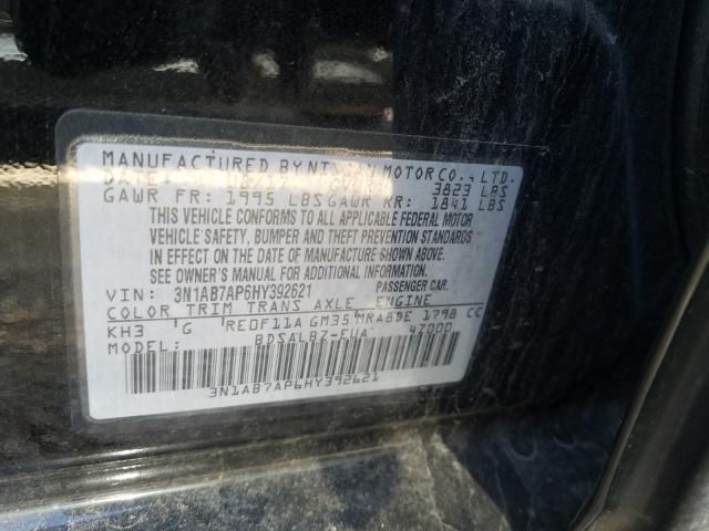 Photo 9 VIN: 3N1AB7AP6HY392621 - NISSAN SENTRA S 