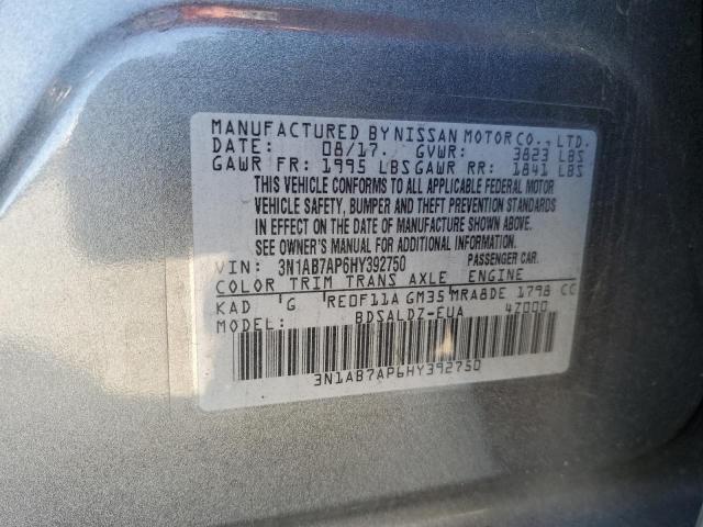 Photo 12 VIN: 3N1AB7AP6HY392750 - NISSAN SENTRA 