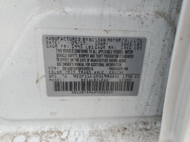 Photo 11 VIN: 3N1AB7AP6HY405514 - NISSAN SENTRA 