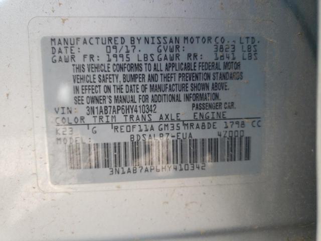 Photo 12 VIN: 3N1AB7AP6HY410342 - NISSAN SENTRA 