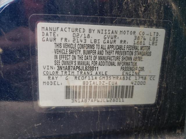 Photo 11 VIN: 3N1AB7AP6JL628011 - NISSAN SENTRA S 