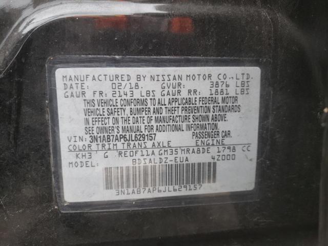 Photo 9 VIN: 3N1AB7AP6JL629157 - NISSAN SENTRA S 