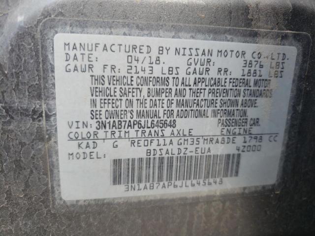 Photo 12 VIN: 3N1AB7AP6JL645648 - NISSAN SENTRA 