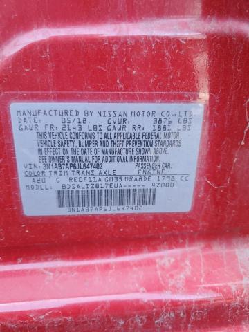 Photo 11 VIN: 3N1AB7AP6JL647402 - NISSAN SENTRA S 
