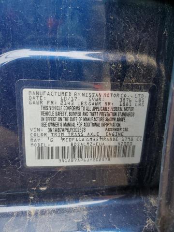 Photo 12 VIN: 3N1AB7AP6JY202578 - NISSAN SENTRA S 