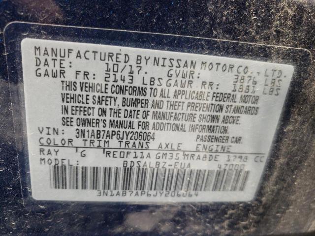 Photo 9 VIN: 3N1AB7AP6JY206064 - NISSAN SENTRA S 