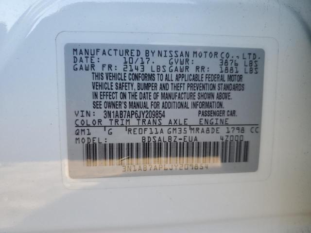 Photo 11 VIN: 3N1AB7AP6JY209854 - NISSAN SENTRA S 