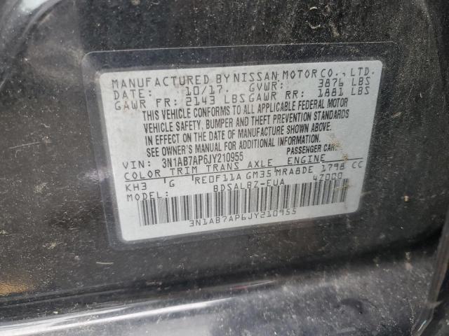 Photo 11 VIN: 3N1AB7AP6JY210955 - NISSAN SENTRA S 