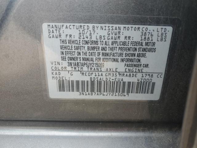 Photo 12 VIN: 3N1AB7AP6JY215069 - NISSAN SENTRA S 