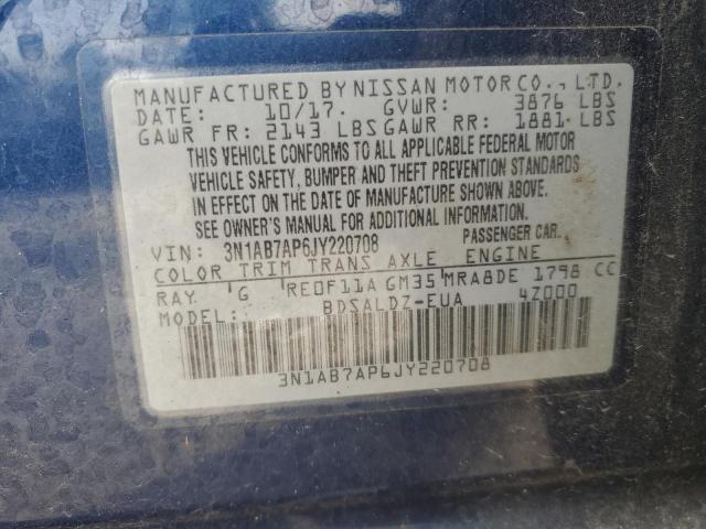 Photo 12 VIN: 3N1AB7AP6JY220708 - NISSAN SENTRA 