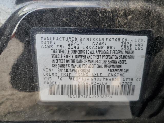 Photo 9 VIN: 3N1AB7AP6JY238254 - NISSAN SENTRA S 