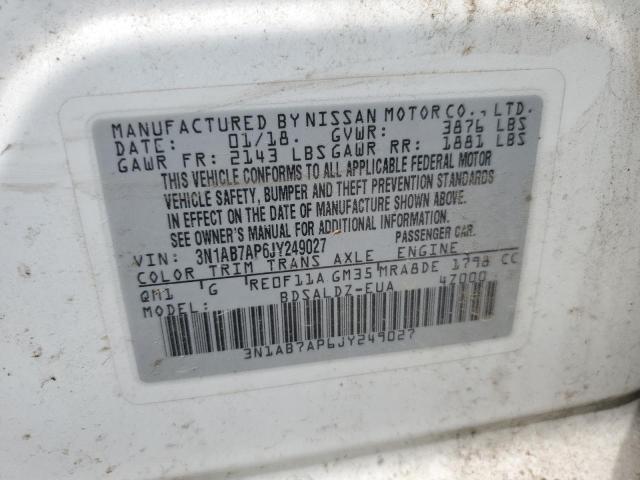 Photo 11 VIN: 3N1AB7AP6JY249027 - NISSAN SENTRA 