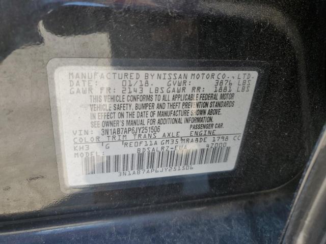 Photo 12 VIN: 3N1AB7AP6JY251506 - NISSAN SENTRA S 