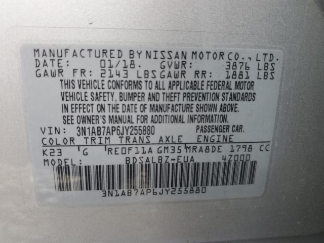 Photo 11 VIN: 3N1AB7AP6JY255880 - NISSAN SENTRA 