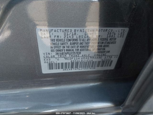 Photo 8 VIN: 3N1AB7AP6JY257838 - NISSAN SENTRA 