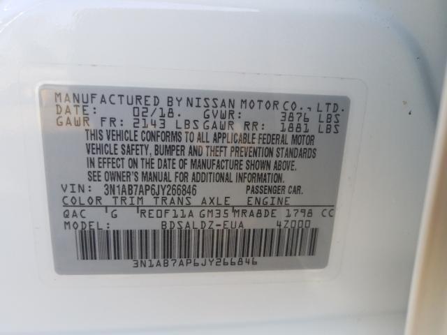 Photo 9 VIN: 3N1AB7AP6JY266846 - NISSAN SENTRA 