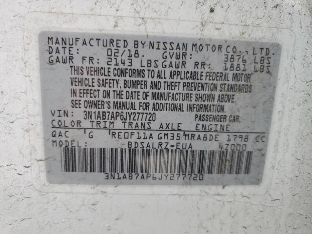 Photo 11 VIN: 3N1AB7AP6JY277720 - NISSAN SENTRA 