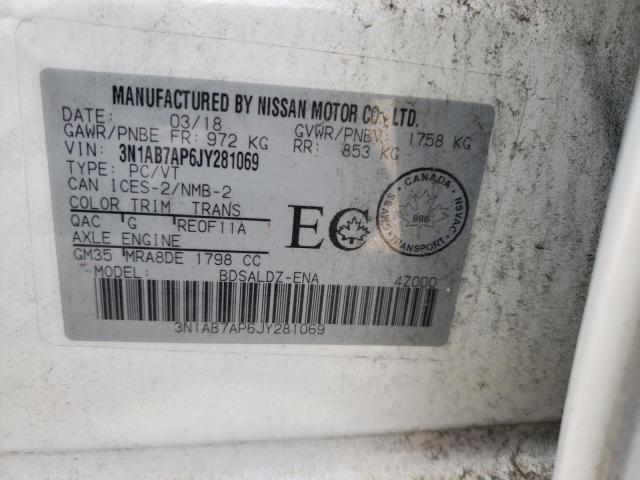 Photo 11 VIN: 3N1AB7AP6JY281069 - NISSAN SENTRA 